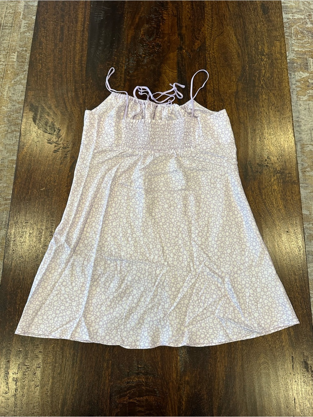 PINK Victorias Secret lavender lilac floral camisole nightgown - Picture 3 of 6